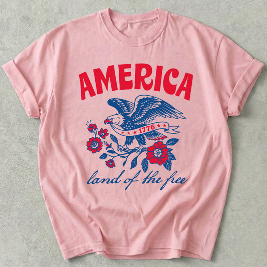 America Land Of The Free Tee