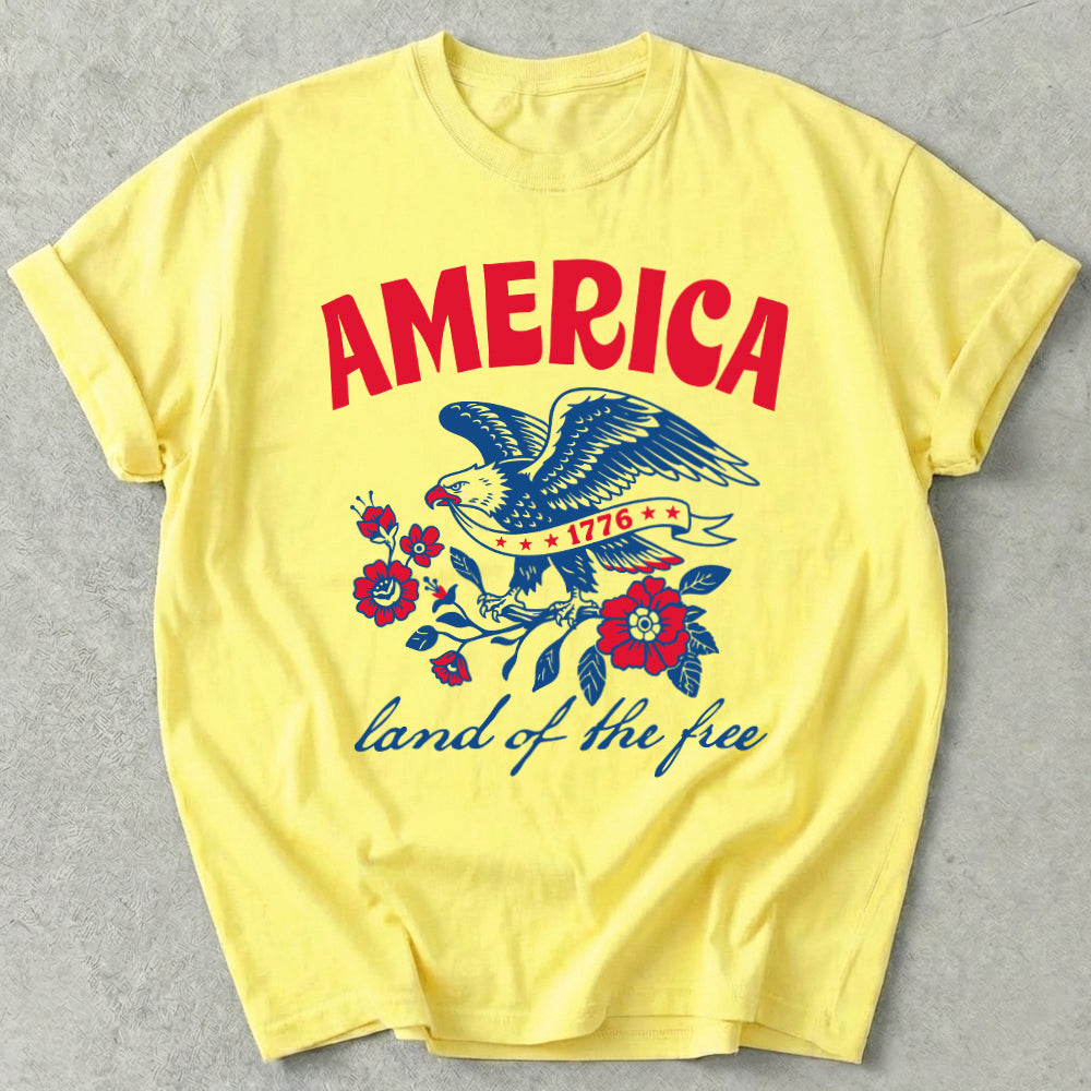 America Land Of The Free Tee