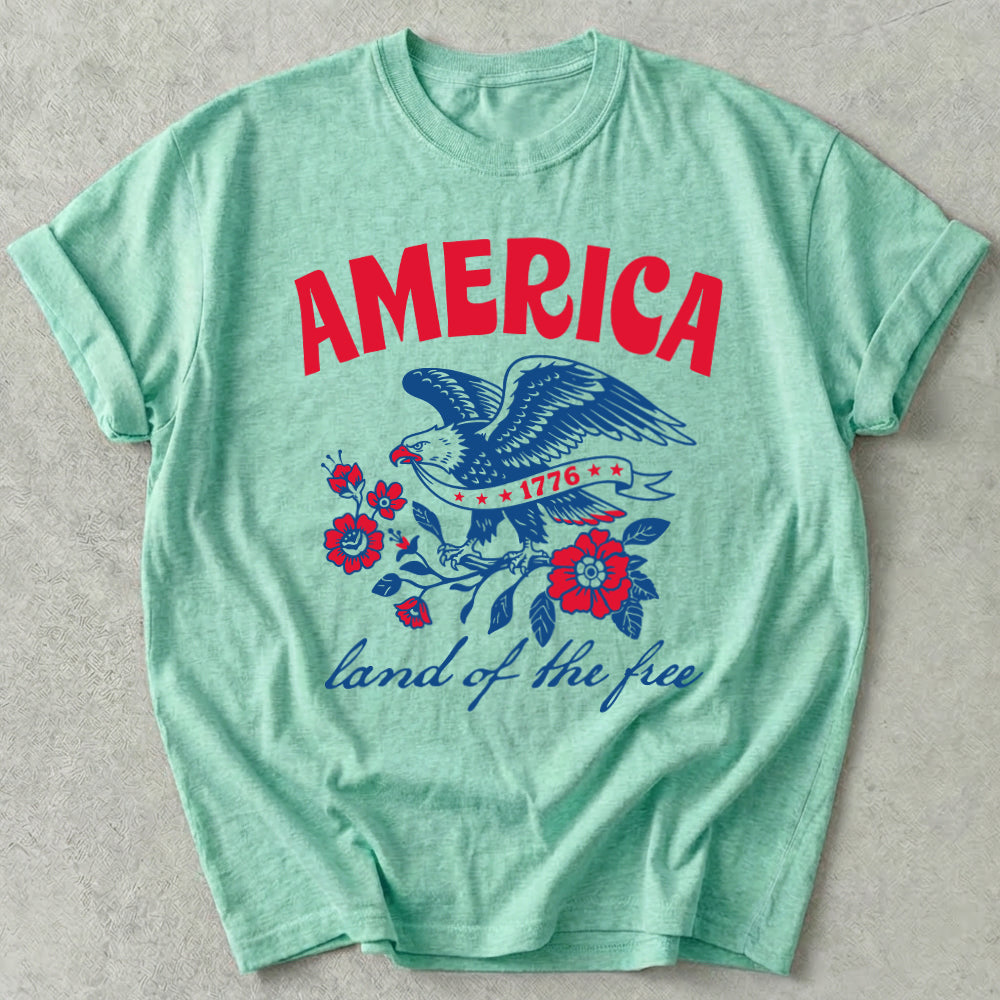 America Land Of The Free Tee