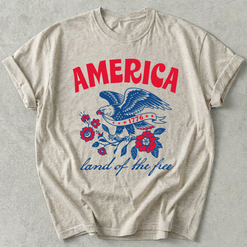 America Land Of The Free Tee
