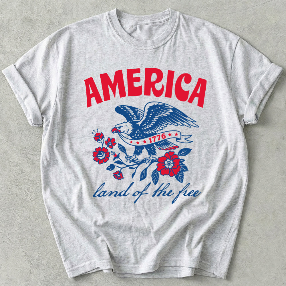 America Land Of The Free Tee