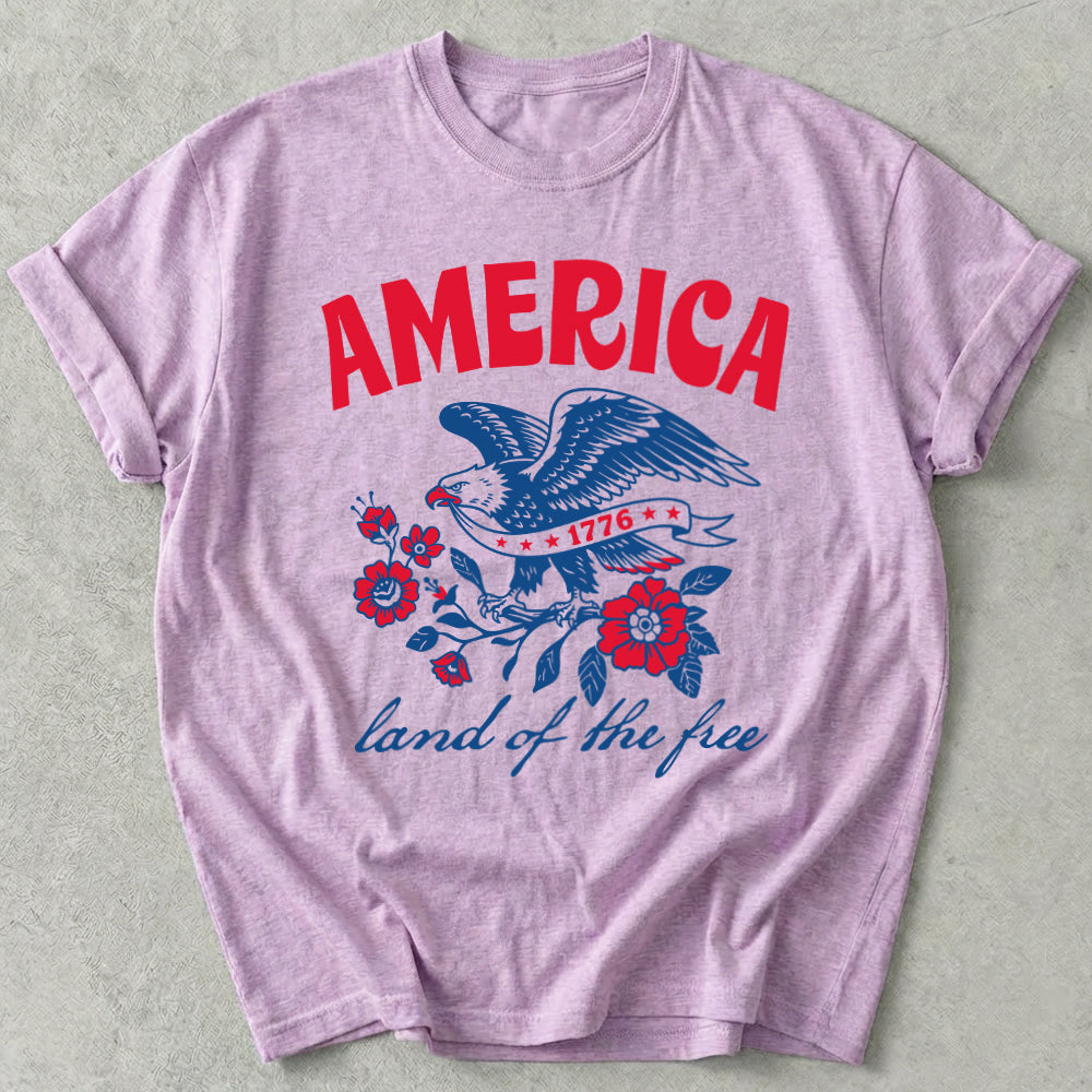 America Land Of The Free Tee
