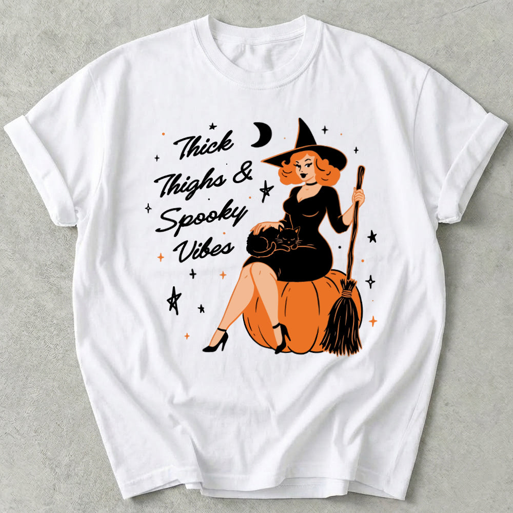 Thick Thighs and Spooky Vibes Tee