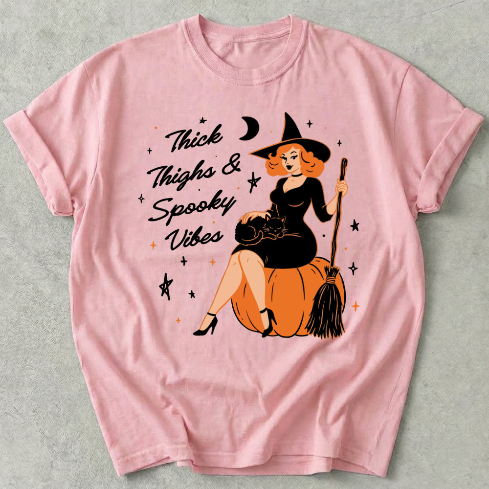 Thick Thighs and Spooky Vibes Tee