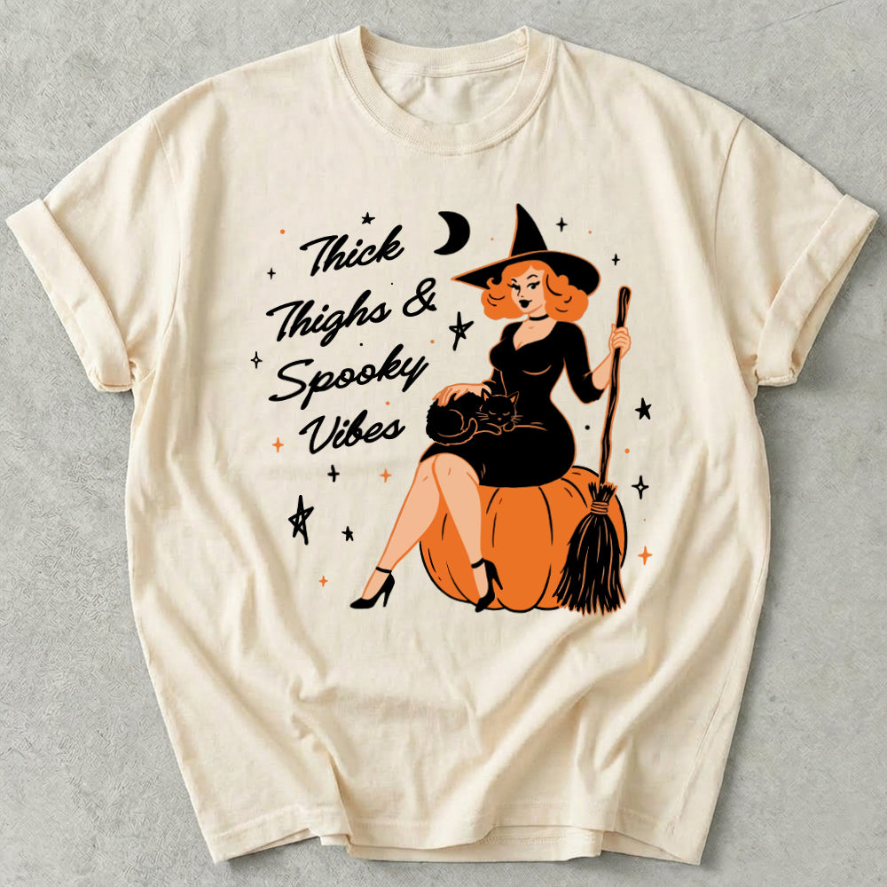 Thick Thighs and Spooky Vibes Tee