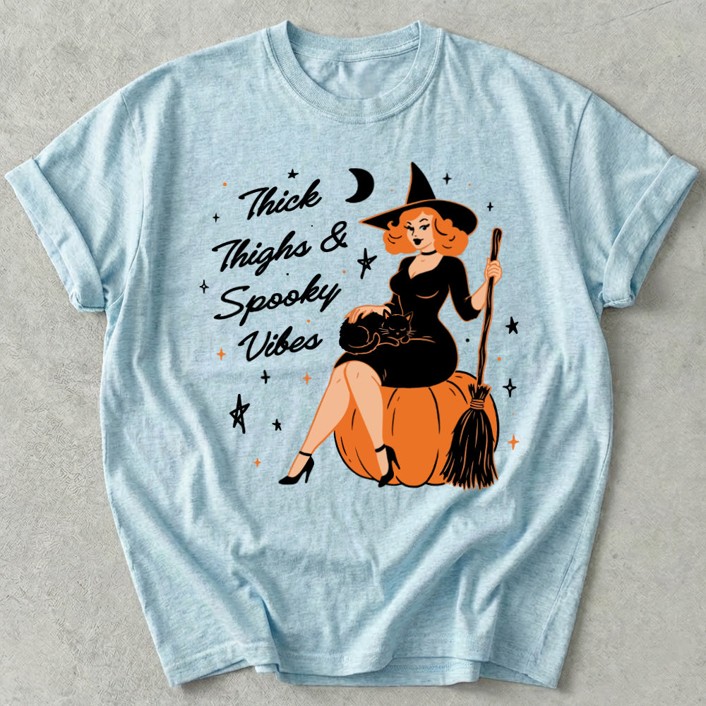 Thick Thighs and Spooky Vibes Tee