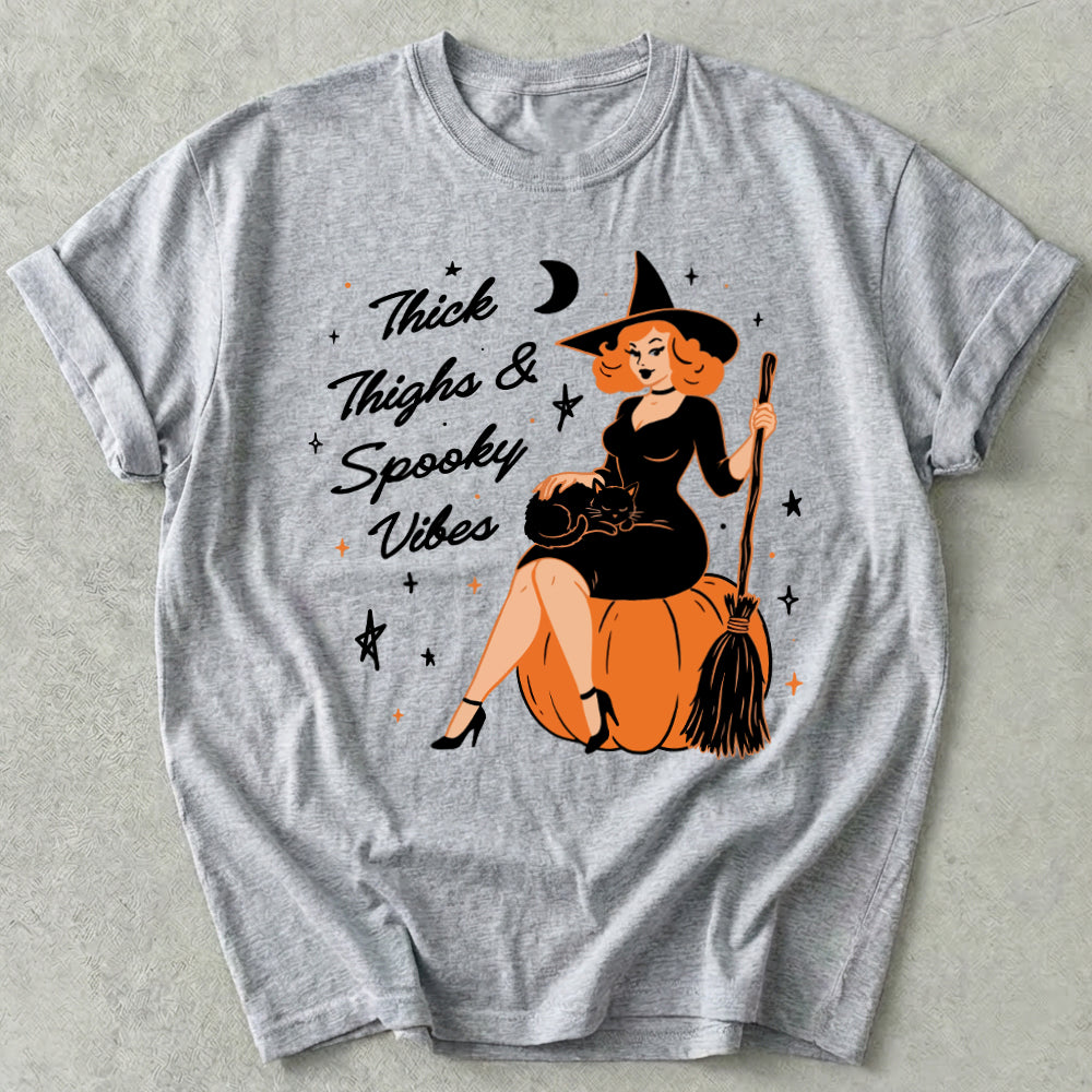Thick Thighs and Spooky Vibes Tee