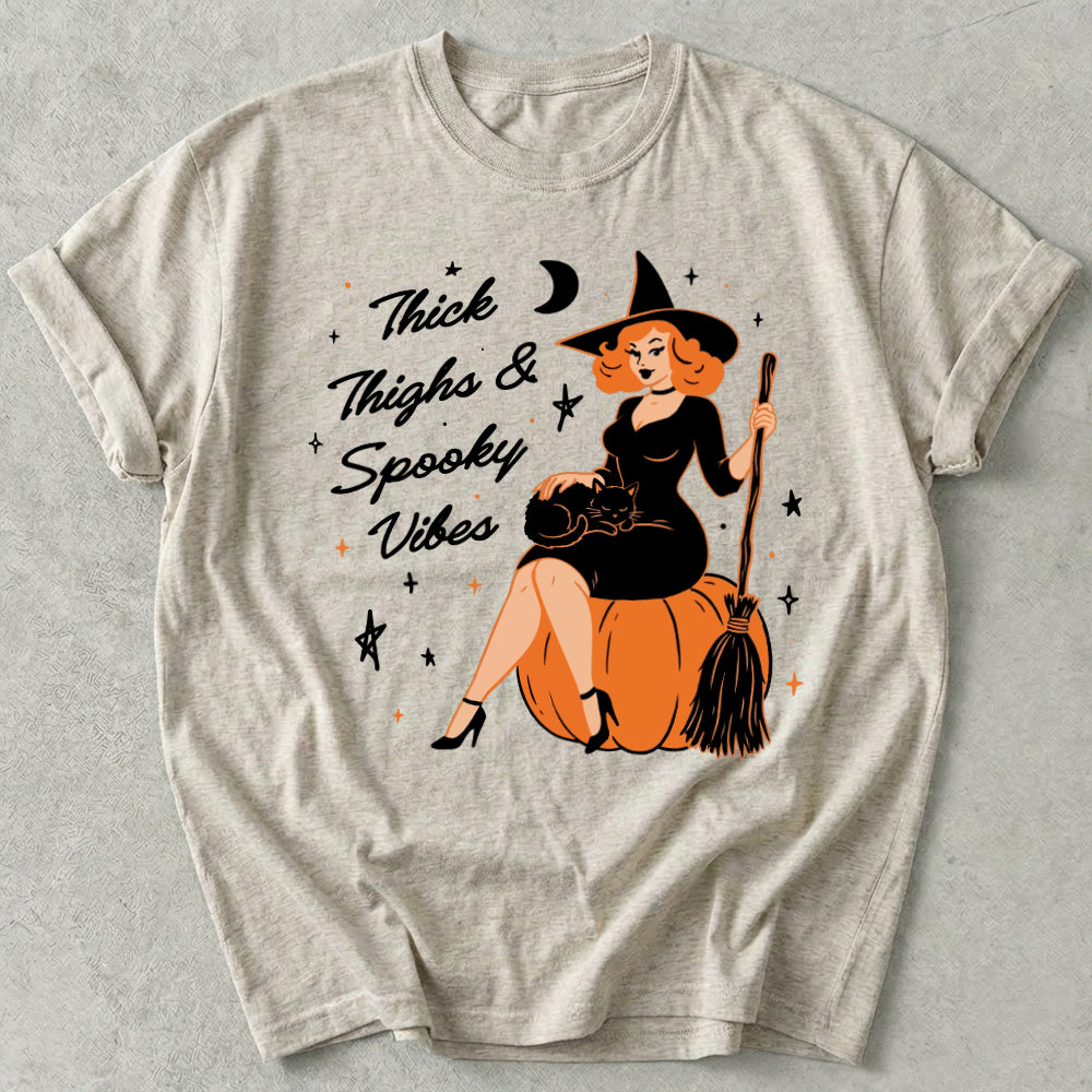 Thick Thighs and Spooky Vibes Tee