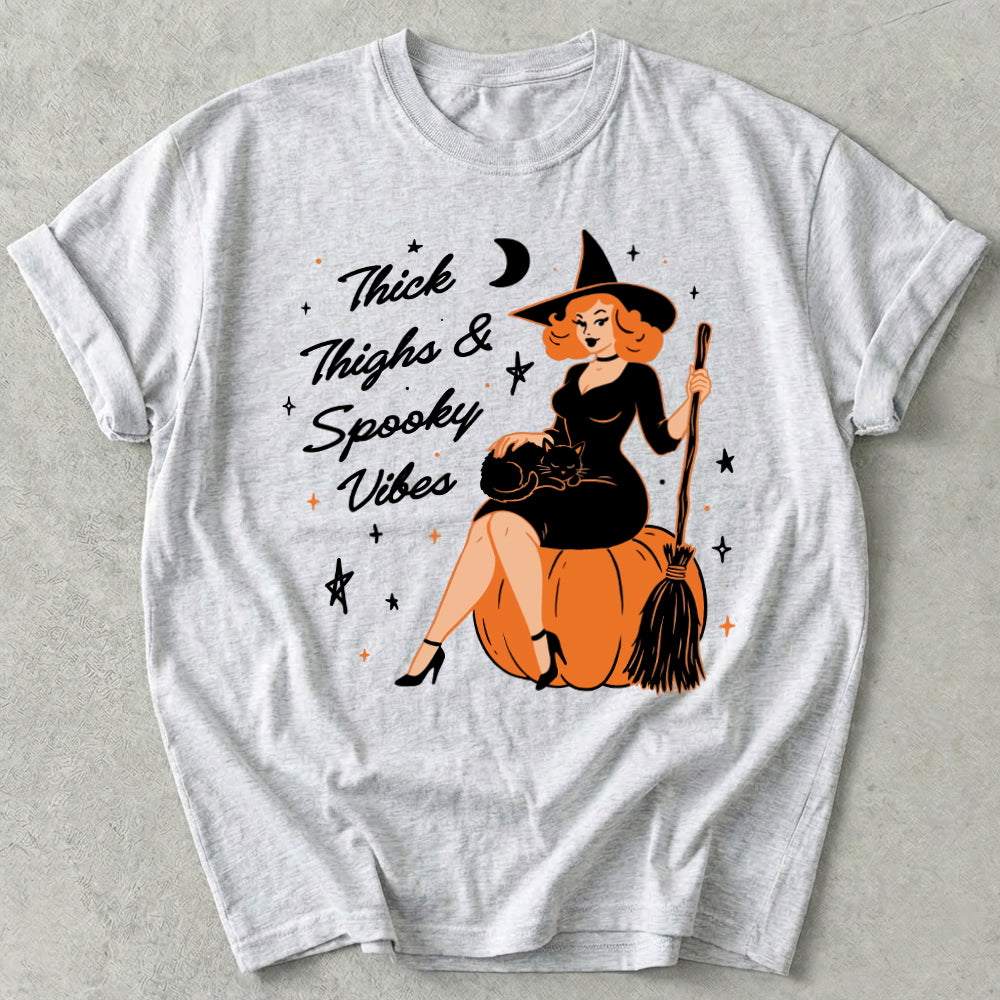 Thick Thighs and Spooky Vibes Tee