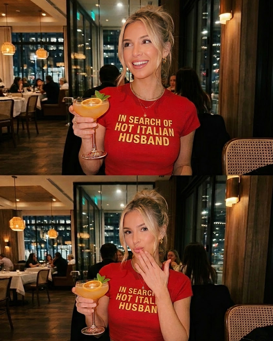 In Search Of Hot Italian Husband Baby Tee